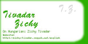 tivadar zichy business card